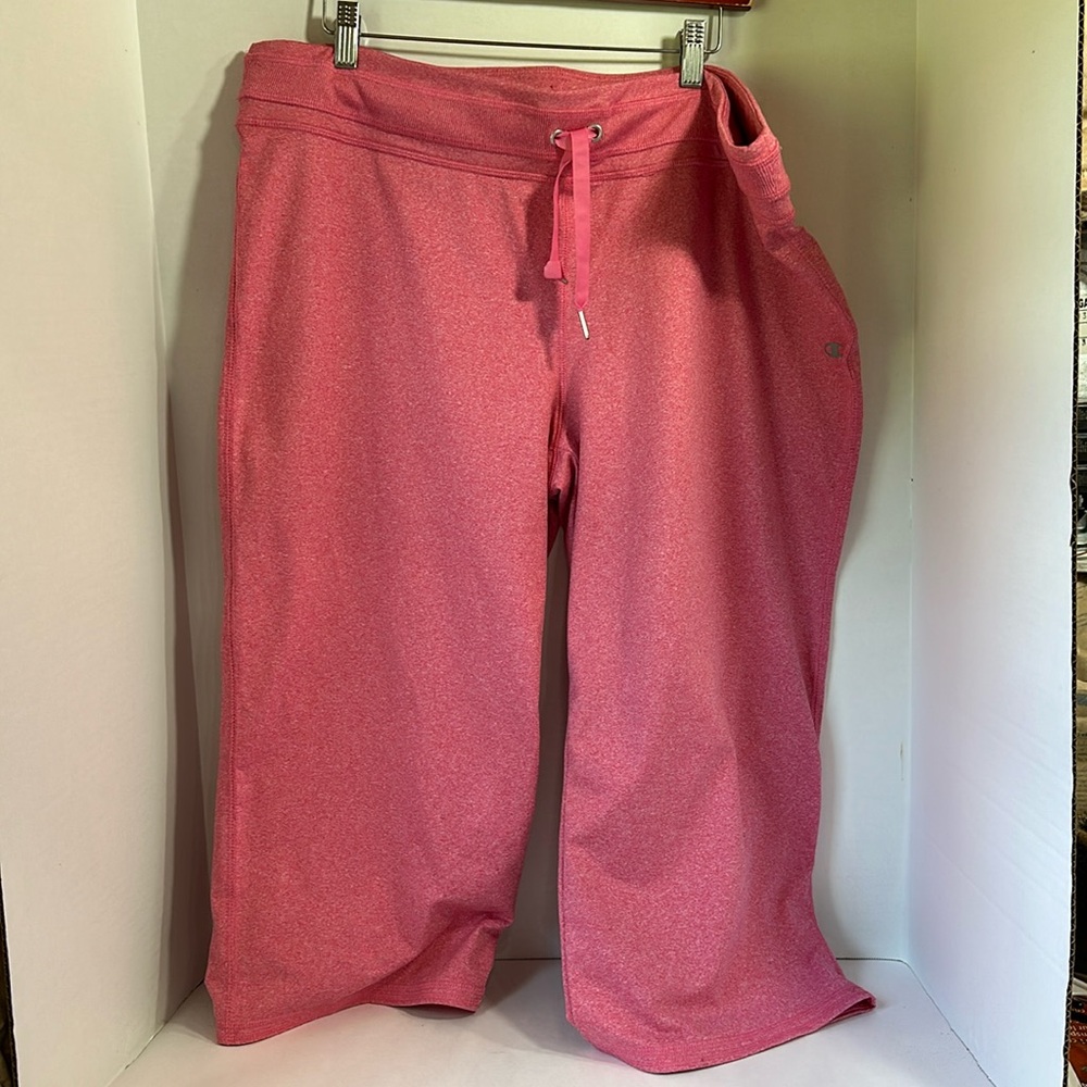 Champion elite pink pull on Capri workout pants size extra large workout